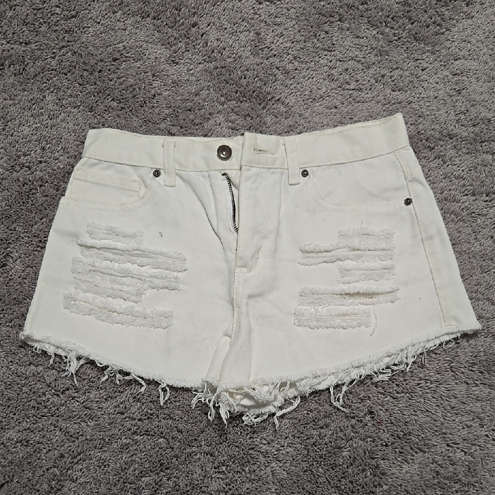 Forever 21 Distressed Jean Shorts